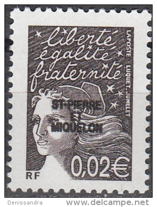 Saint-Pierre & Miquelon 2002 Yvert 759 Neuf ** Cote (2015) 0.20 Euro Marianne Du 14 Juillet - Neufs