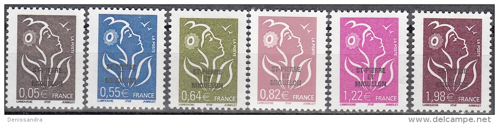 Saint-Pierre & Miquelon 2005 Michel 934 - 939 Neuf ** Cote (2007) 21.00 Euro Marianne De Lamouche - Unused Stamps