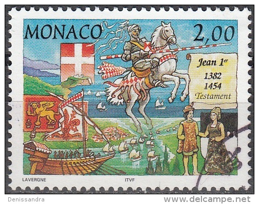 Monaco 1997 Yvert 2092 O Cote (2015) 1.10 Euro Jean I Cachet Rond - Used Stamps