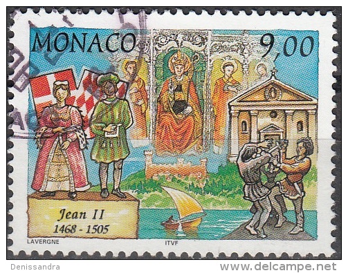 Monaco 1997 Yvert 2099 O Cote (2015) 4.60 Euro Jean II Cachet Rond - Usados