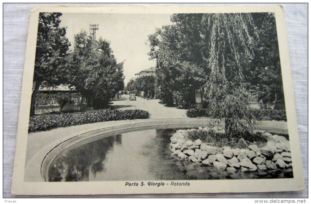 PORTO SAN GIORGIO LA ROTONDA AUTO TOPOLINO 1946?? - Fermo