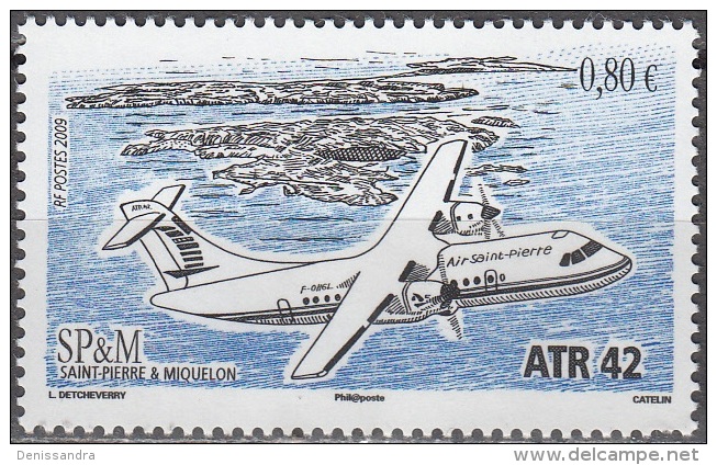 Saint-Pierre & Miquelon 2009 Yvert 946 Neuf ** Cote (2017) 3.20 Euro Avion ATR 42 - Ongebruikt