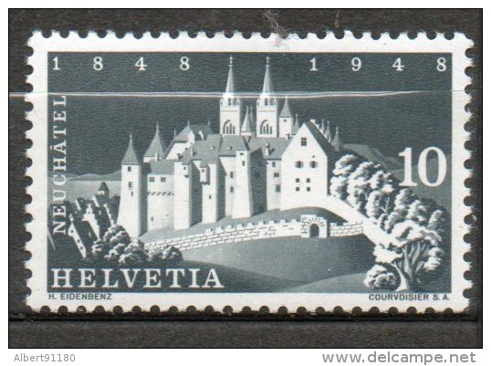 SUISSE  Chateau De Neuchatel 1948 N°454 - Unused Stamps