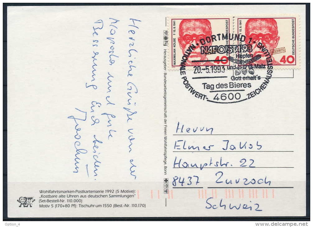 Germany Deutschland Naposta 1993 Special Postmark Day Of The Beer Sonderstempel Bier °BL1004 - Bières