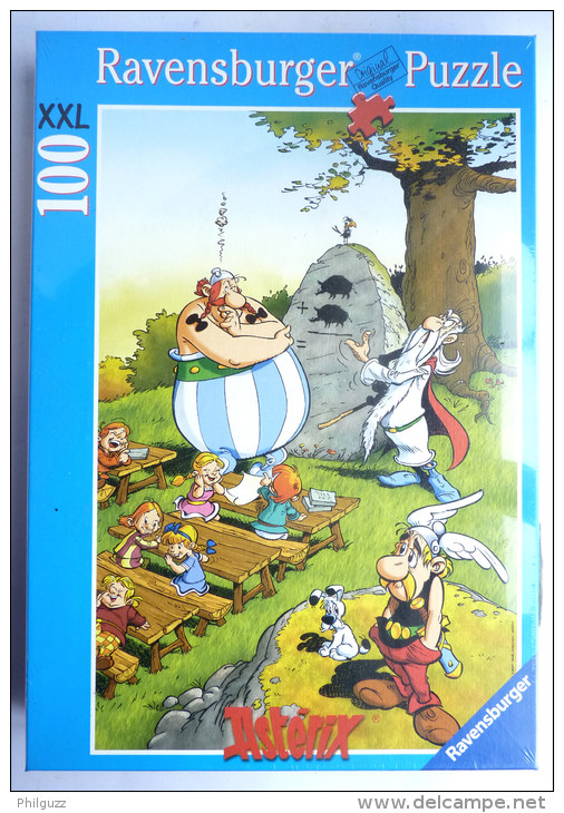 Puzzle XXL 100 Pièces RAVENSBURGER 2005 - ASTERIX - OBELIX ECOLIER Boîte Neuve Sous Celophane - Puzzels