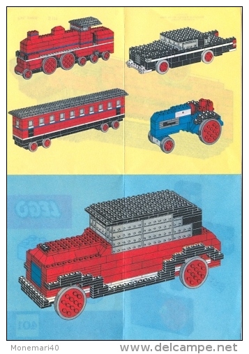 LEGO SYSTEM Plan Notice 401 (Pad. Pend S 111). - Ontwerpen