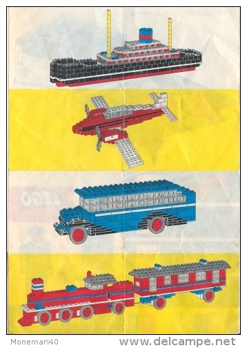 LEGO SYSTEM - Plan Notice 518 - 519 - 520 - 521 (Pad. Pend S 152). - Ontwerpen