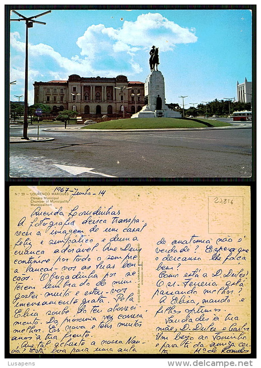 PORTUGAL COR 27816  - MOÇAMBIQUE MOZAMBIQUE - LOURENÇO MARQUES - CÂMARA MUNICIPAL - Mozambique