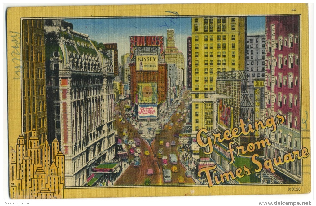 UNITED STATES AMERICA  NEW YORK  Greetings From Times Square  Illustrata - Time Square