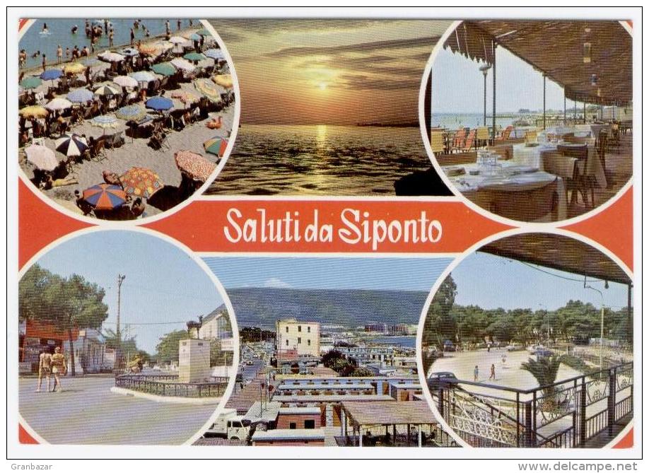 MANFREDONIA, SALUTI E VEDUTINE DI SIPONTO, FINESTRELLE, FORMATO GRANDE    **** - Manfredonia