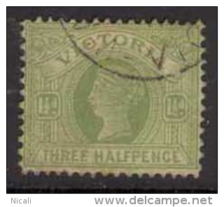 VICTORIA 1896 1 1/2d Apple-green QV Used SG 333 CG56 - Used Stamps