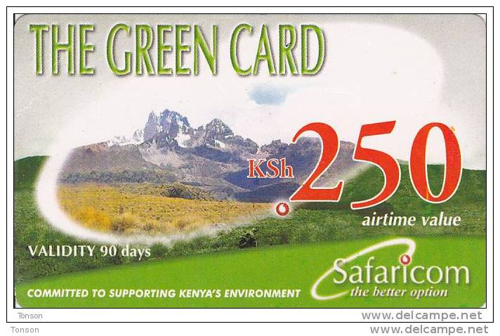 Kenya, KSh 250, The Green Card, 2 Scans.      Expiry : 12-01-2010. - Kenya