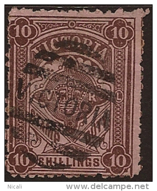 VICTORIA 1884 10/- Stamp Duty P13 SG 228 U* RQ34 - Gebruikt