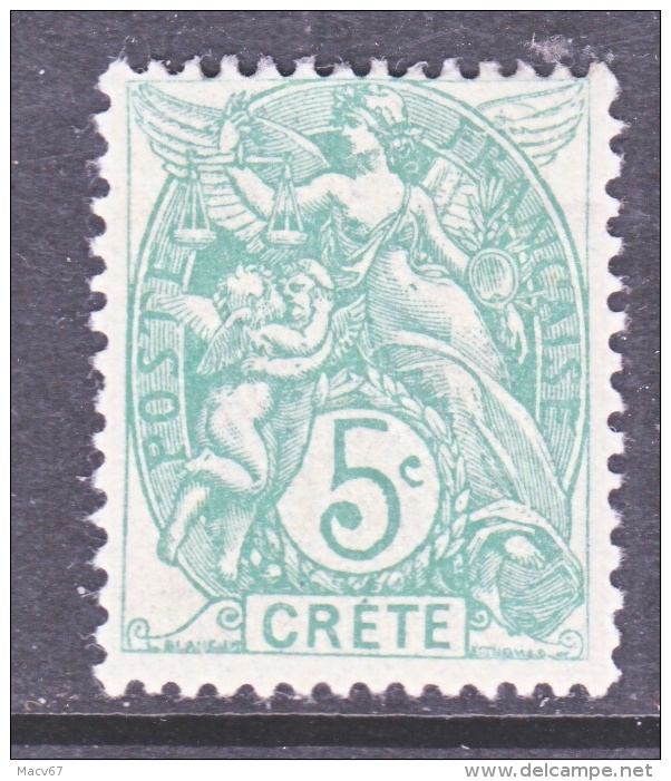 French  Office  In CRETE  5   * - Unused Stamps