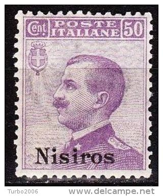 DODECANESE  1912 NISIROS 50 Ct. Lila  Vl. 7 MH - Dodekanesos