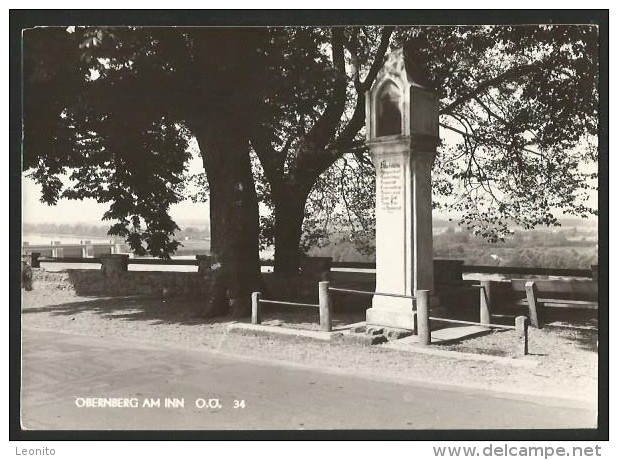 OBERNBERG Am Inn Denkmal Der KÖPFSTÄTTE Der Bauernkriege Karte Von Ca. 1960 - Ried Im Innkreis