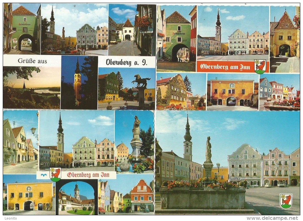 OBERNBERG Am Inn Verschiedene Ansichten 8 Karten - Ried Im Innkreis