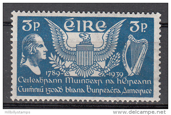 Ireland   Scott No.  104    Unused  Hinged  Year  1939 - Nuevos