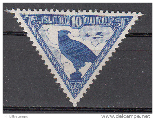 Iceland   Scott No.  C3   Unused Hinged     Year  1930 - Neufs
