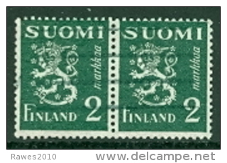 Finnland Mi. 297  Gest. Paar Wappen Löwe - Used Stamps