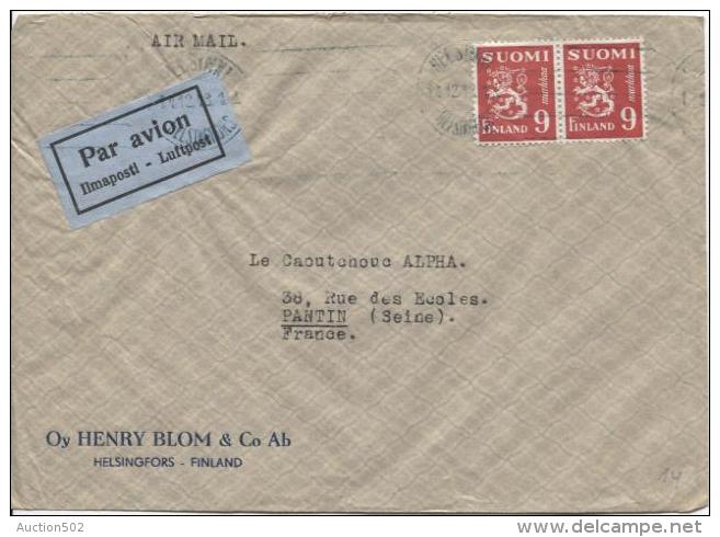 Finland Helsinki 1948 Air Mail Cover  To France PR357 - Covers & Documents