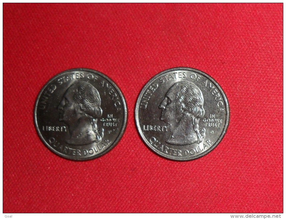 Lot De 1/4 Dollard(State Quarters) /USA/ Connecticut 1999P Et New Hampshire 2000D En SUP. - 1999-2009: State Quarters