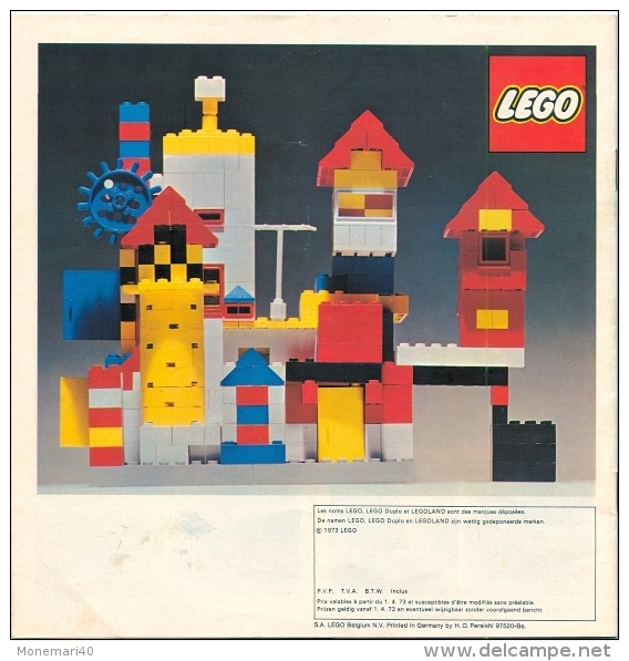 LEGO 73 - L'AMBULANCE CONSTRUITE PAR MARC - LEGO DUPLO - LEGOLAND - Catalogue Et à La Fois Livre D'idées - Année 1973 - Catalogues