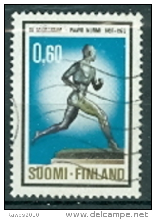 Finnland 1973 Mi. 742 Gest. Denkmal Paavo Nurmi Langstreckenläufer Olympiasieger 1920, 1924 Und 1928 - Sommer 1920: Antwerpen