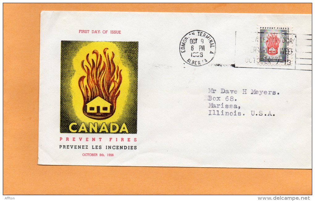 Canada 1956 FDC - 1952-1960