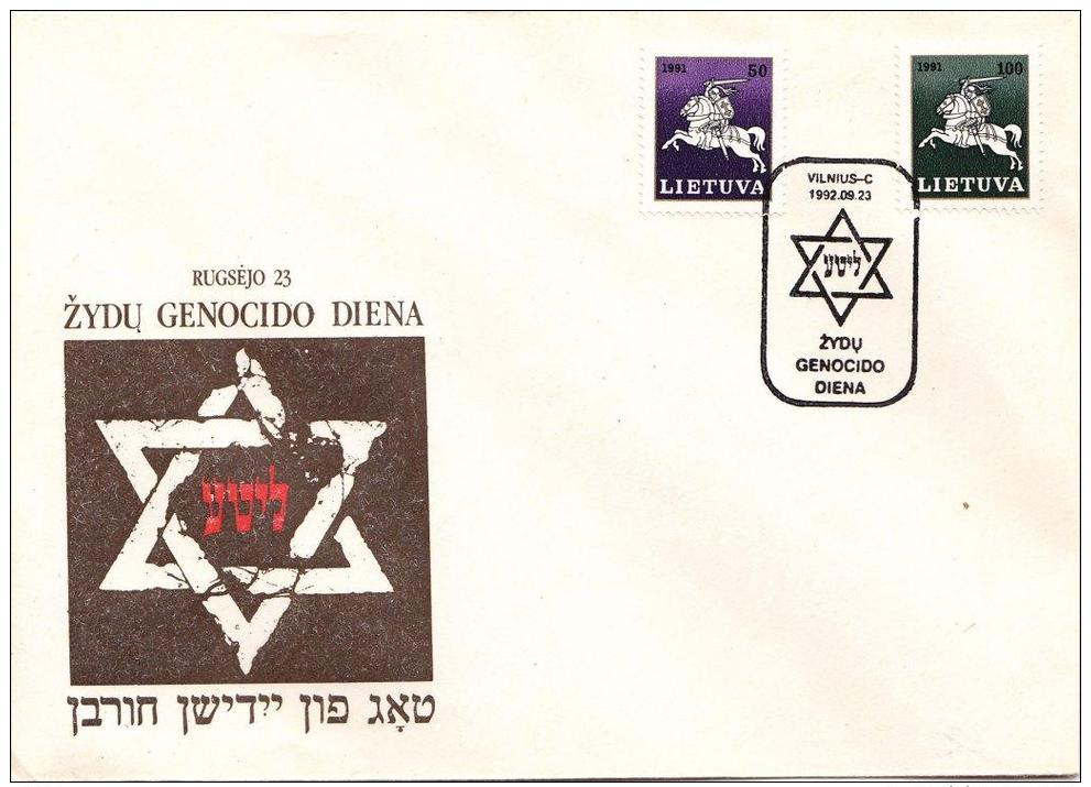1992 Lithuania "The Day Of Jewish Genocide" .Special Cancel - Litouwen