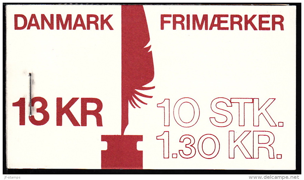 1979. Adam Oehlenschläger. Special Booklet With 10 X 130 øre. - Carnets