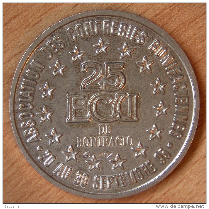 France 25 Ecu De Bonifacio 1995 En Argent - Euros Des Villes