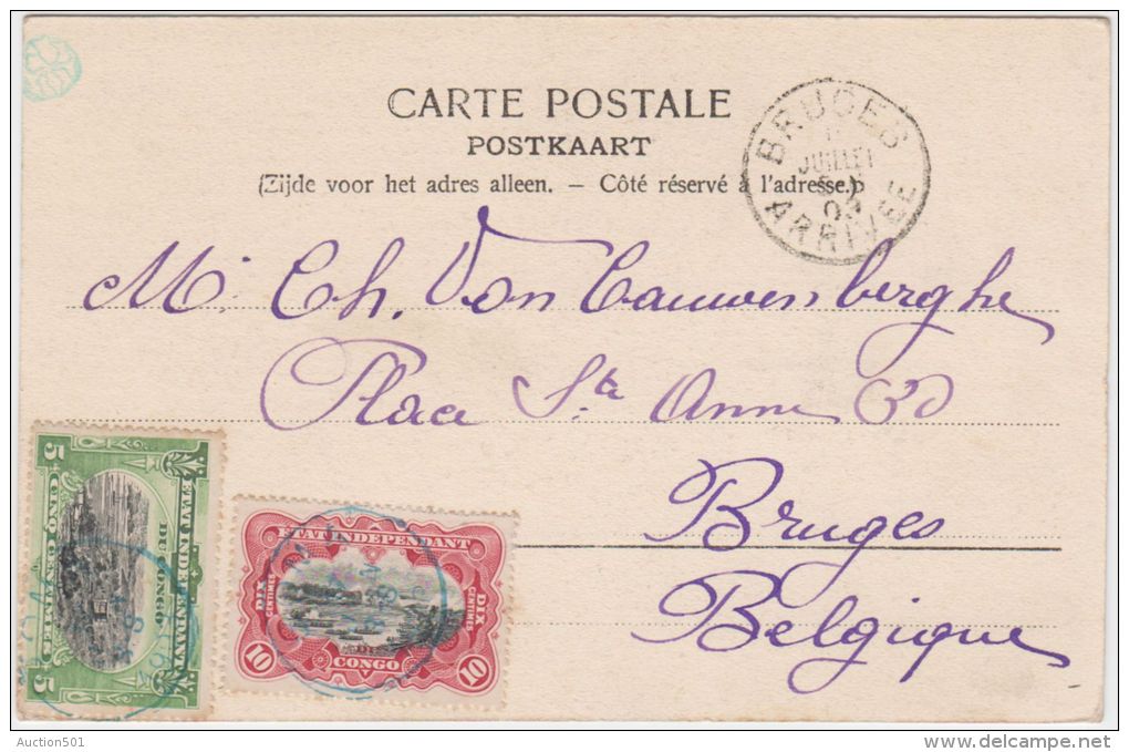 02072a Boma 1903 CP Le Caféier Du Sankuru V. Bruges  Nels Série 14 N°69 - Lettres & Documents