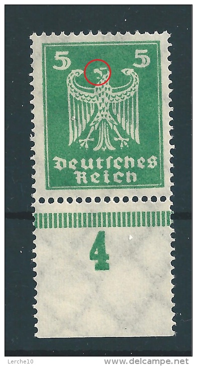 MiNr. 356 ** Plattenfehler Fehlende Zunge - Variétés & Curiosités