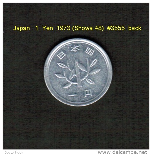 JAPAN   1  YEN  1973 (HIROHITO 48---SHOWA PERIOD)  (Y # 74) - Japan