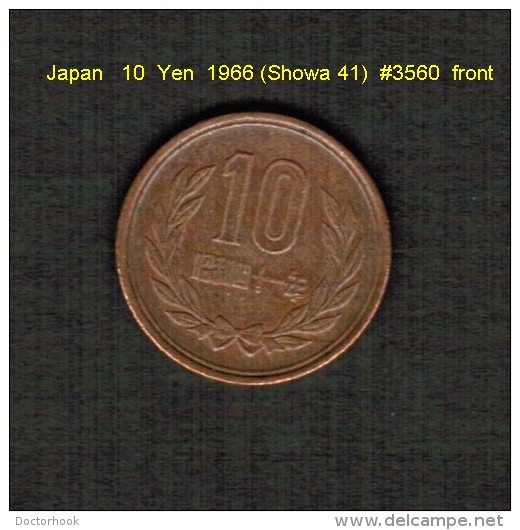 JAPAN    10  YEN  1966 (HIROHITO 41---SHOWA PERIOD)  (Y # 73a) - Japon