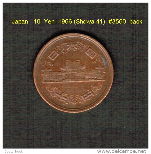 JAPAN    10  YEN  1966 (HIROHITO 41---SHOWA PERIOD)  (Y # 73a) - Japan