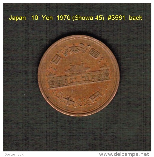 JAPAN    10  YEN  1970 (HIROHITO 45---SHOWA PERIOD)  (Y # 73a) - Japon