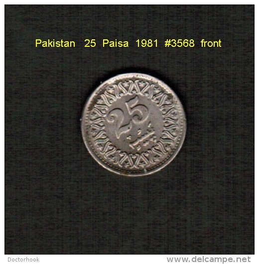 PAKISTAN     25  PAISA  1981  (KM # 58) - Pakistan