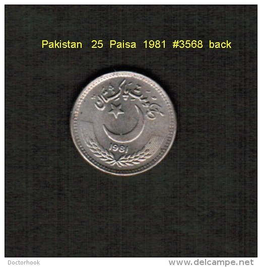 PAKISTAN     25  PAISA  1981  (KM # 58) - Pakistan