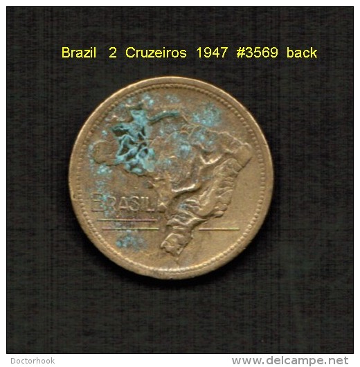 BRAZIL     2  CRUZEIROS  1947  (KM # 559) - Brazil