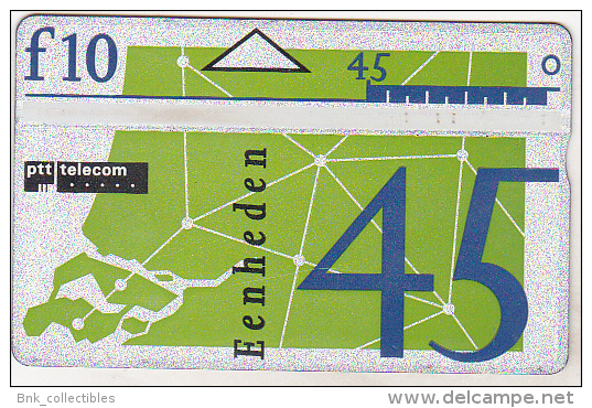 Netherlands Old Used Phonecard 10 F EENHEDEN - Openbaar