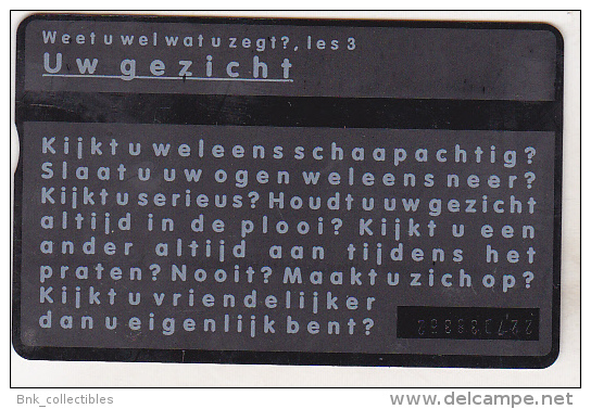 Netherlands Old Used Phonecard 10 G UW GEZICHT - Openbaar