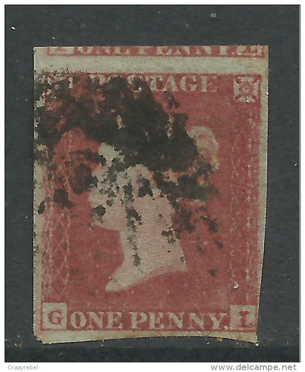 GB 1841 QV 1d Penny Red Imperf Blued Paper (G & L).( L118 ) - Used Stamps