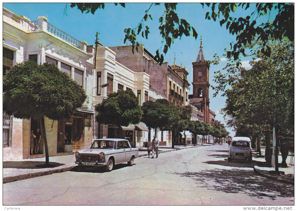 Espagne,spain,espana,anda Lousie,andalucia,cordoba, Penarroya Pueblonuevo,piaza Santa Barbara,saint Barbe,voiture Ancien - Córdoba