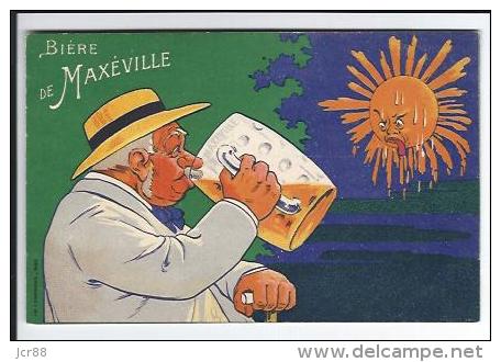 Grandes Brasserie Réunies De Maxéville - 54 - Meurthe Moselle - Carte Publicitaire - Maxeville