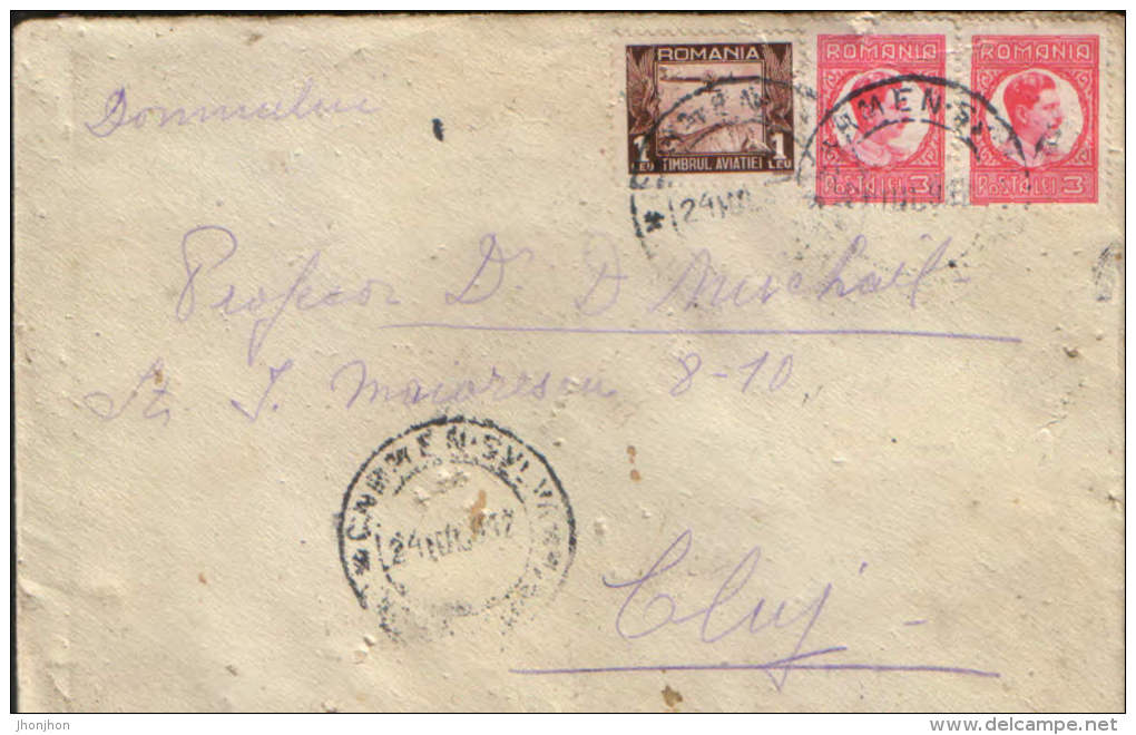 Romania-Letter Circulated In 1932 From Carmen Silva To Cluj - Lettres 2ème Guerre Mondiale