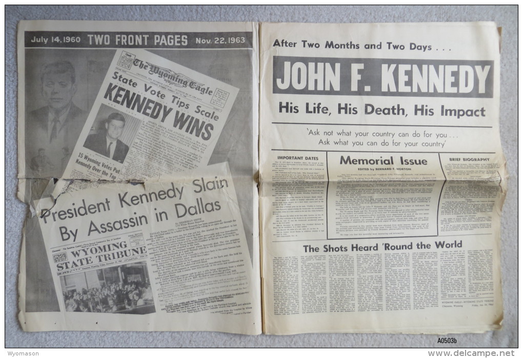 Wyoming Eagle / Tribune - Jan. 24, 1964 - JFK / His Life, His Death, His Impact [#A0503] - News/ Current Affairs