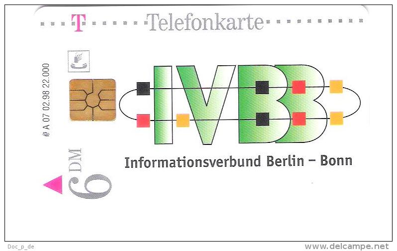 GERMANY  - A 07/98 - IVBB Informationsverbund Berlin Bonn - Voll / Mint - A + AD-Series : Werbekarten Der Dt. Telekom AG