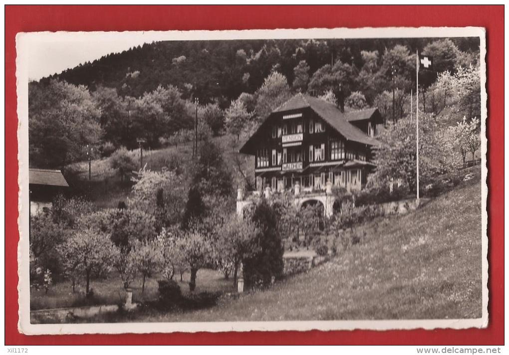 BBE-13 Pension Waldheim Hilterfingen. Cachet 1935 - Hilterfingen